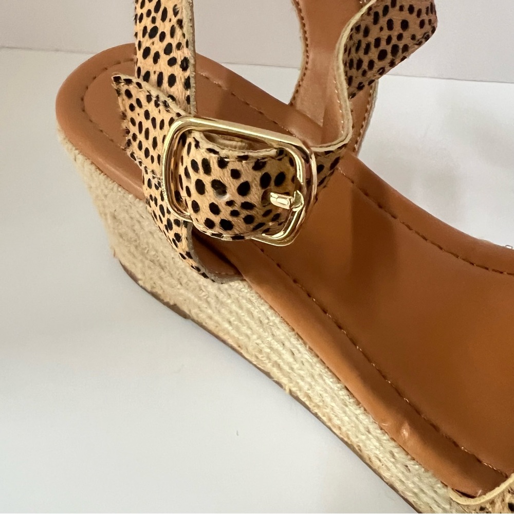 J. Crew Leopard Print Espadrille Size 7.5 - Picture 8 of 16